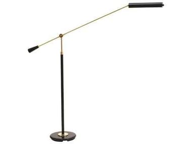House of Troy Grand Black with Brass Piano LED Floor Lamp HTPFLED617