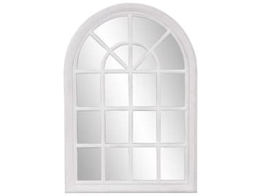 Howard Elliott Fenetre White Washed Wall Mirror HE53110