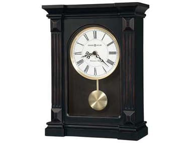 Howard Miller Mia Mantel Worn Black Clock HOW635187