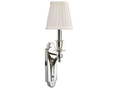 Hudson Valley Beekman 17" Tall 1-Light Polished Nickel Off White Wall Sconce HV2121PN