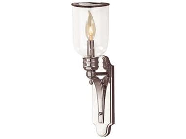 Hudson Valley Beekman 14" Tall 1-Light Polished Nickel Clear Glass Wall Sconce HV2131PN