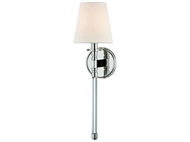 Hudson Valley Blixen 21" Tall 1-Light Polished Nickel Off White Crystal Wall Sconce HV5410PN