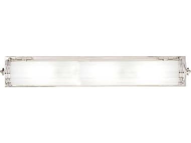 Hudson Valley Bristol 5" Wide 4-Light Polished Nickel Off White Glass Vanity Light HV953PN