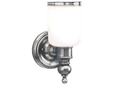 Hudson Valley Chatham 10" Tall 1-Light Polished Nickel Off White Glass Wall Sconce HV6301PN