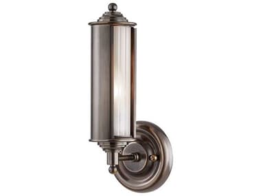Hudson Valley Classic 12" Tall 1-Light Distressed Bronze Glass Wall Sconce HVMDS103DB