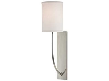Hudson Valley Colton 17" Tall 1-Light Polished Nickel Off White Wall Sconce HV731PN