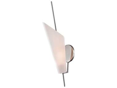 Hudson Valley Cooper 22" Tall 2-Light Polished Nickel Off White Glass LED Wall Sconce HV8061PN