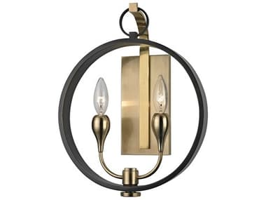Hudson Valley Dresden 14" Tall 2-Light Aged Old Bronze Wall Sconce HV6702AOB