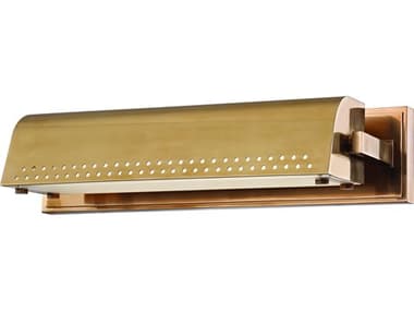 Hudson Valley Garfield 15" Wide 1-Light Aged Brass LED Picture Light HV8114AGB