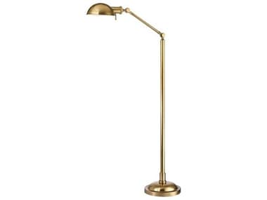 Hudson Valley Girard 56" Tall Vintage Brass Floor Lamp HVL435VB