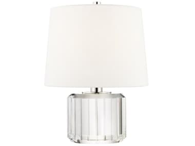 Hudson Valley Hague Crystal Polished Nickel Off White Table Lamp HVL1054PN