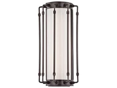 Hudson Valley Hyde Park 1-Light Old Bronze White Glass Wall Sconce HV9712OB