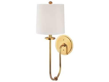 Hudson Valley Jericho 20" Tall 1-Light Aged Brass Off White Wall Sconce HV511AGB