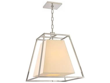 Hudson Valley Kyle 4-Light Polished Nickel Off White Empire Pendant HV6917PN