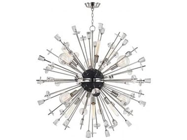 Hudson Valley Liberty 46" 6-Light Polished Nickel Crystal Sputnik Pendant HV5046PN