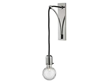 Hudson Valley Marlow 17" Tall 1-Light Polished Nickel Clear Glass Wall Sconce HV1101PN