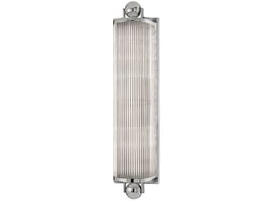 Hudson Valley Mclean 19" Tall 2-Light Polished Nickel Clear Glass Wall Sconce HV852PN
