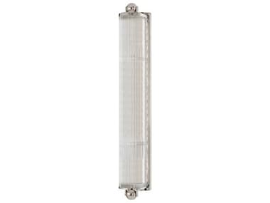 Hudson Valley Mclean 29" Tall 4-Light Polished Nickel Clear Glass Wall Sconce HV853PN