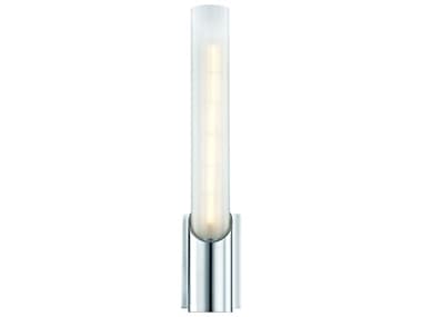 Hudson Valley Pylon 13" Tall 1-Light Polished Chrome White Glass LED Wall Sconce HV2141PC
