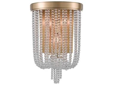 Hudson Valley Royalton 17" Tall 3-Light Aged Brass Clear Crystal Wall Sconce HV9000AGB