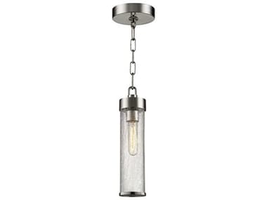 Hudson Valley Soriano 3" 1-Light Polished Nickel Clear Glass Cylinder Mini Pendant HV1700PN