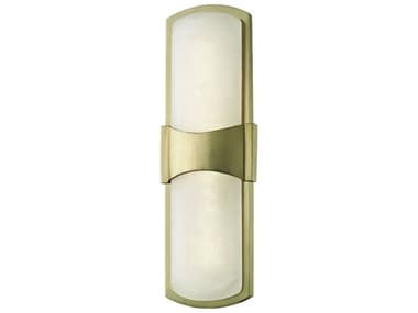 Hudson Valley Valencia 15" Tall 1-Light Aged Brass White LED Wall Sconce HV3415AGB