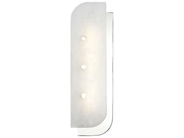 Hudson Valley Yin & Yang 18" Tall 1-Light Polished Nickel Off White LED Wall Sconce HV3319PN