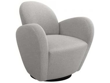 Interlude Home Swivel 34" Gray Fabric Accent Chair IL1980066