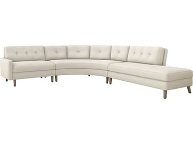 Interlude Home Aventura Pearl / Icy Grey Three-Piece Sectional Sofa with Right Chaise IL1990211