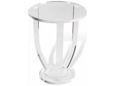 Interlude Home 16" Round Clear End Table IL158088
