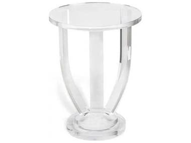 Interlude Home 14" Round Clear End Table IL159010