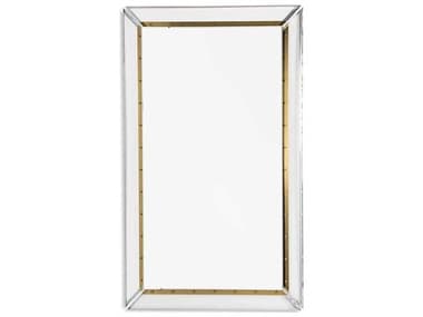 Interlude Home Clear/ Plain Mirror/ Brushed Brass Floor Mirror IL318040