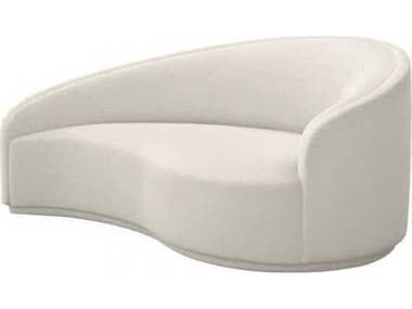 Interlude Home 76" Pearl White Fabric Upholstered Loveseat IL1990101