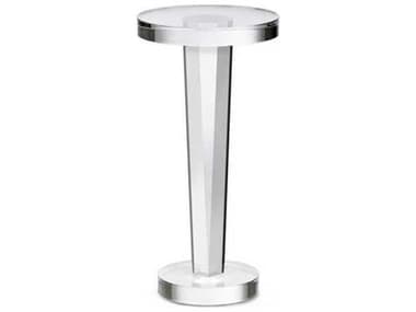 Interlude Home 11" Round Clear End Table IL125149