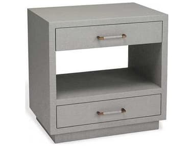 Interlude Home 26" Wide 2-Drawers Gray Chest Nightstand IL125190