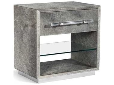 Interlude Home 24" Wide 1-Drawer Gray Chest Nightstand IL128121