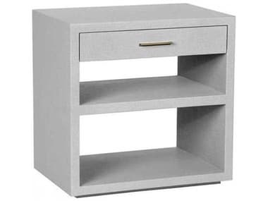 Interlude Home 26" Wide 1-Drawer Gray Chest Nightstand IL188100