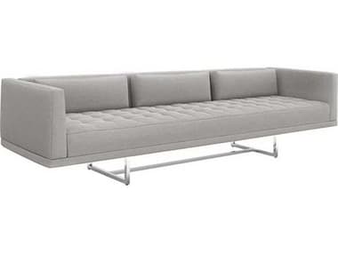 Interlude Home Pure Grey/ Polished Nickel Sofa IL1990046