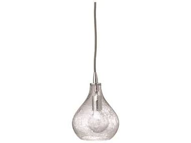 Jamie Young Company Curved Clear Seeded Glass 7'' Wide Mini-Pendant JYC5CURVSMCL
