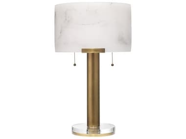Jamie Young Elancourt White Antique Brass Table Lamp JYC9ELANTLWHAB