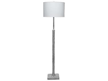 Jamie Young 68" Tall Textured Grey Plaster Floor Lamp JYC9HUMBLEFLGR