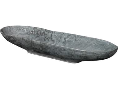 Jamie Young Marble Grey Marble Long Oval Bowl JYC7LONGBOGR