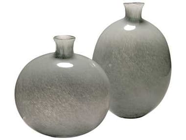 Jamie Young Minx Grey Glass Decorative Vases (Set of 2) JYC7MINXVAGR