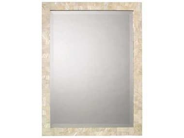 Jamie Young Mother of Pearl 25''W x 33''H Rectangular Wall Mirror JYC6RECTLGMOP