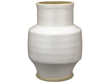 Jamie Young Solstice White / Natural Ceramic Vase JYC7SOLSVAWH