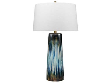 Jamie Young Blue Table Lamp JYC9BRUSHAQBL