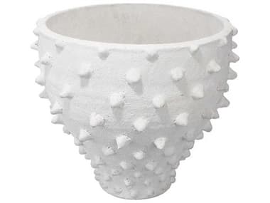 Jamie Young Textured Matte White Vase JYC7SPIKVAWH