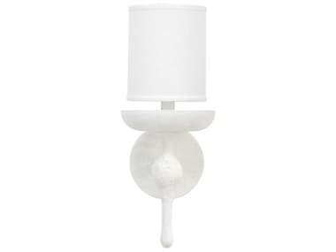Jamie Young 11&quot; Tall 1-Light White Plaster Wall Sconce JYC4CONCSCWH