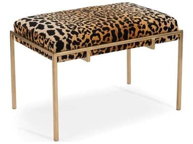 John Richard Metal Gold Upholstered Bench JRAMF1491B191AS