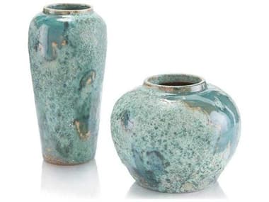 John Richard Set Of Two Sea Foam Vases JRJRA10838S2